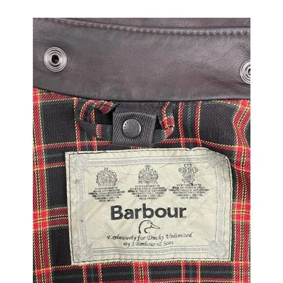 Barbour Ducks Unlimited Waxed Cotton Jacket Ltd Ed. A885 Size XL - Picture 6 of 8